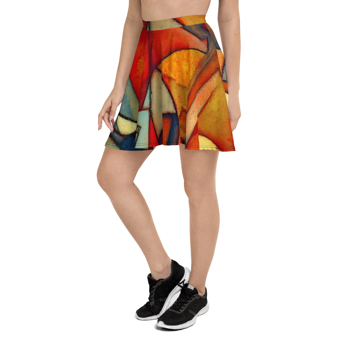 DMV 0298 Retro Art Skater Skirt