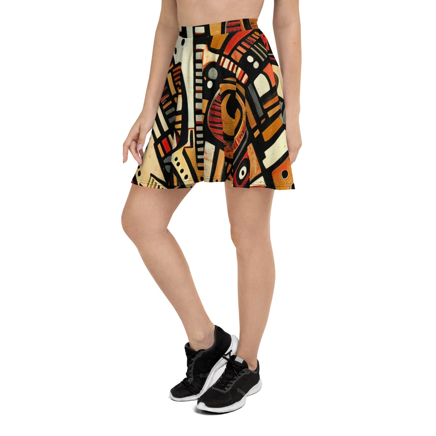 DMV 0505 Retro Art Skater Skirt