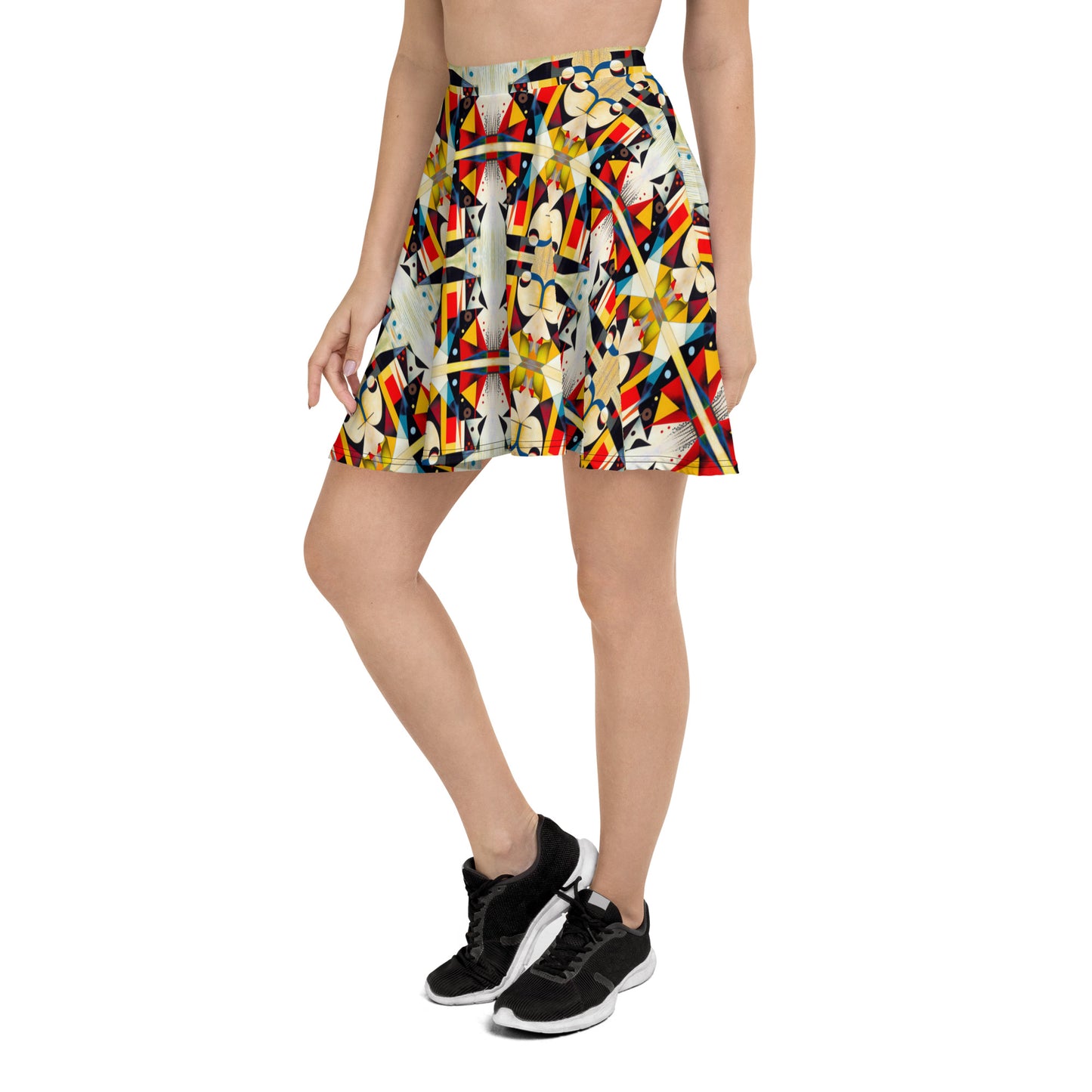 DMV 0517 Chic Boho Skater Skirt