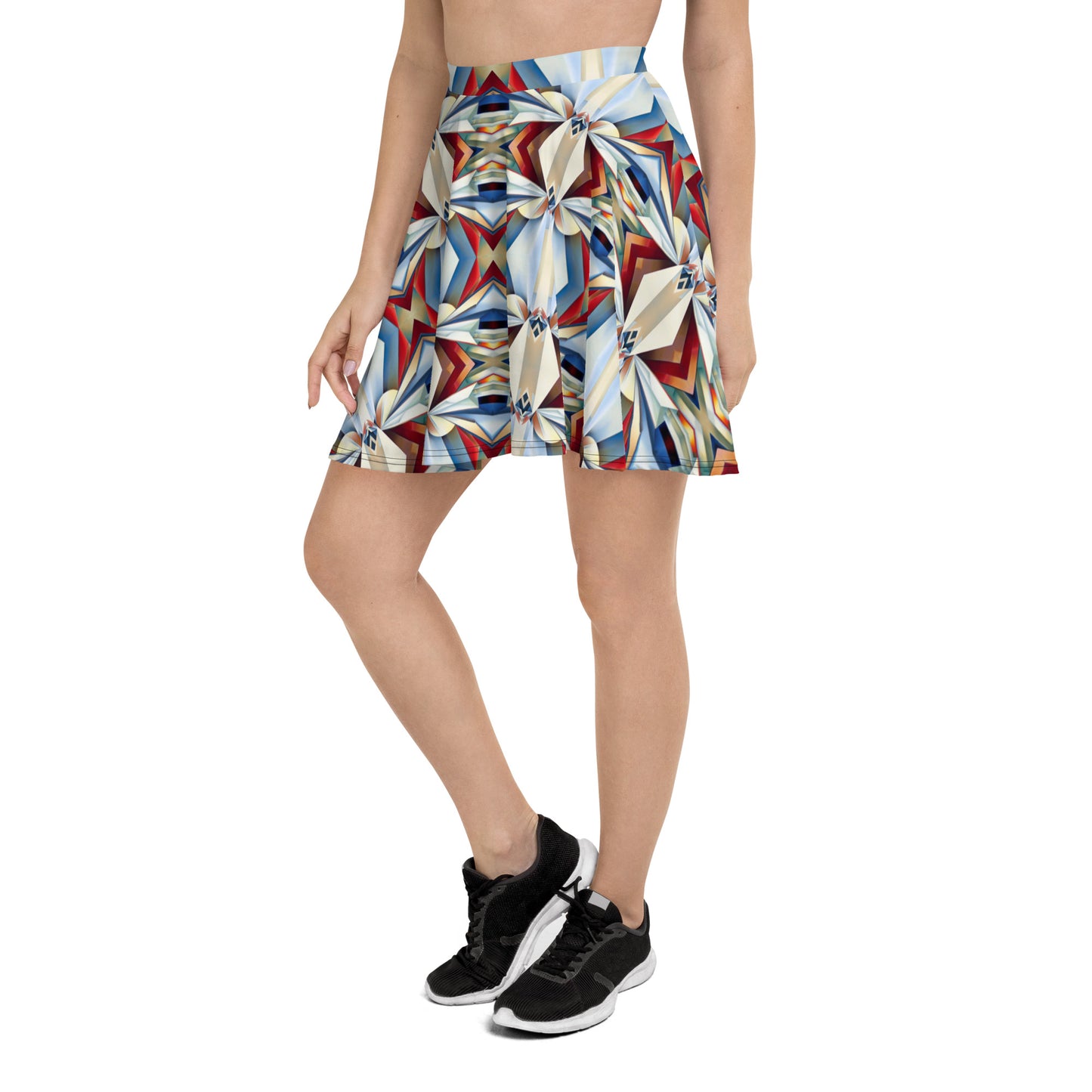 DMV 0449 Geo Boho Skater Skirt