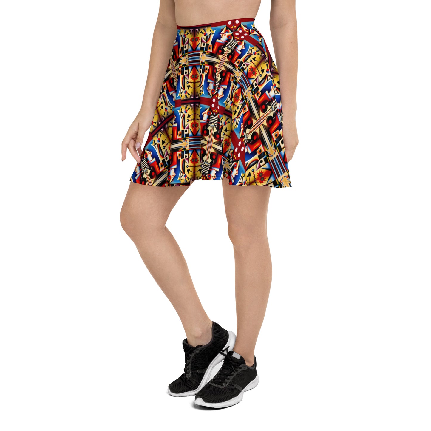 DMV 0623 Chic Boho Skater Skirt