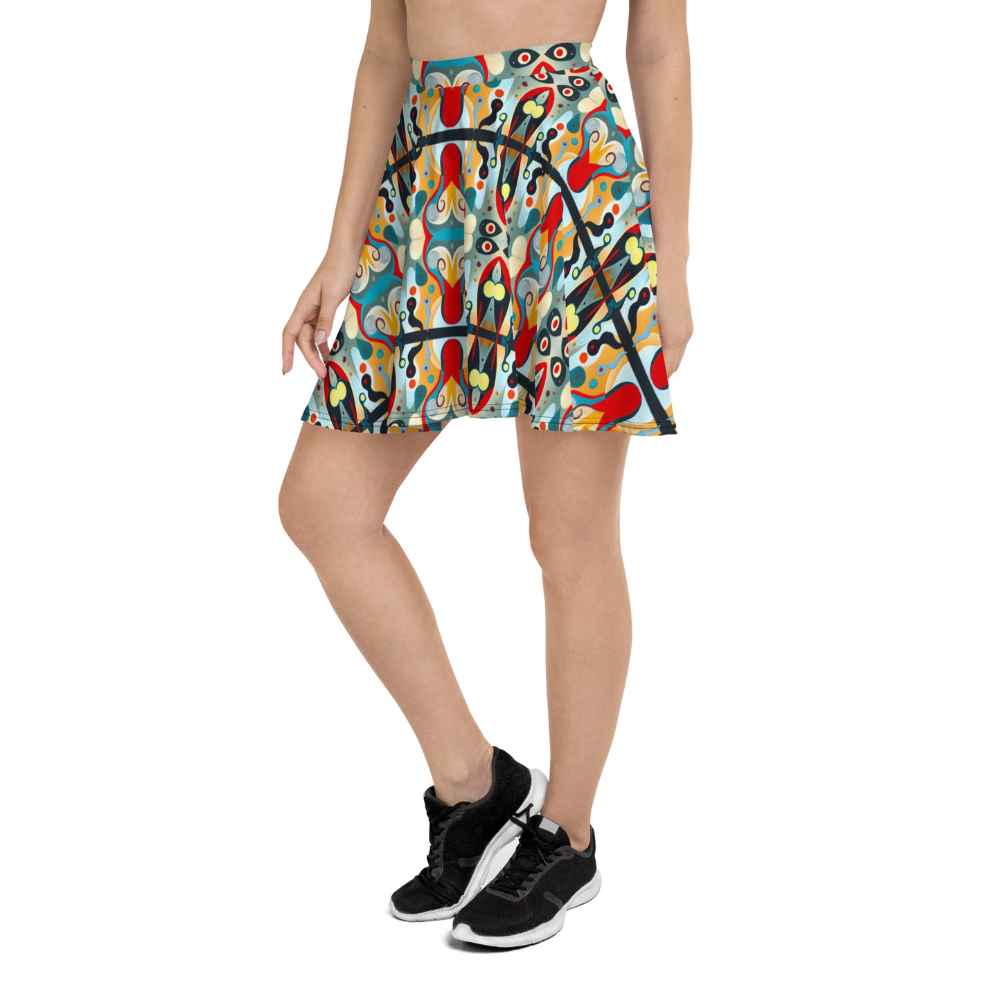 DMV 0361 Vintage Artsy Skater Skirt