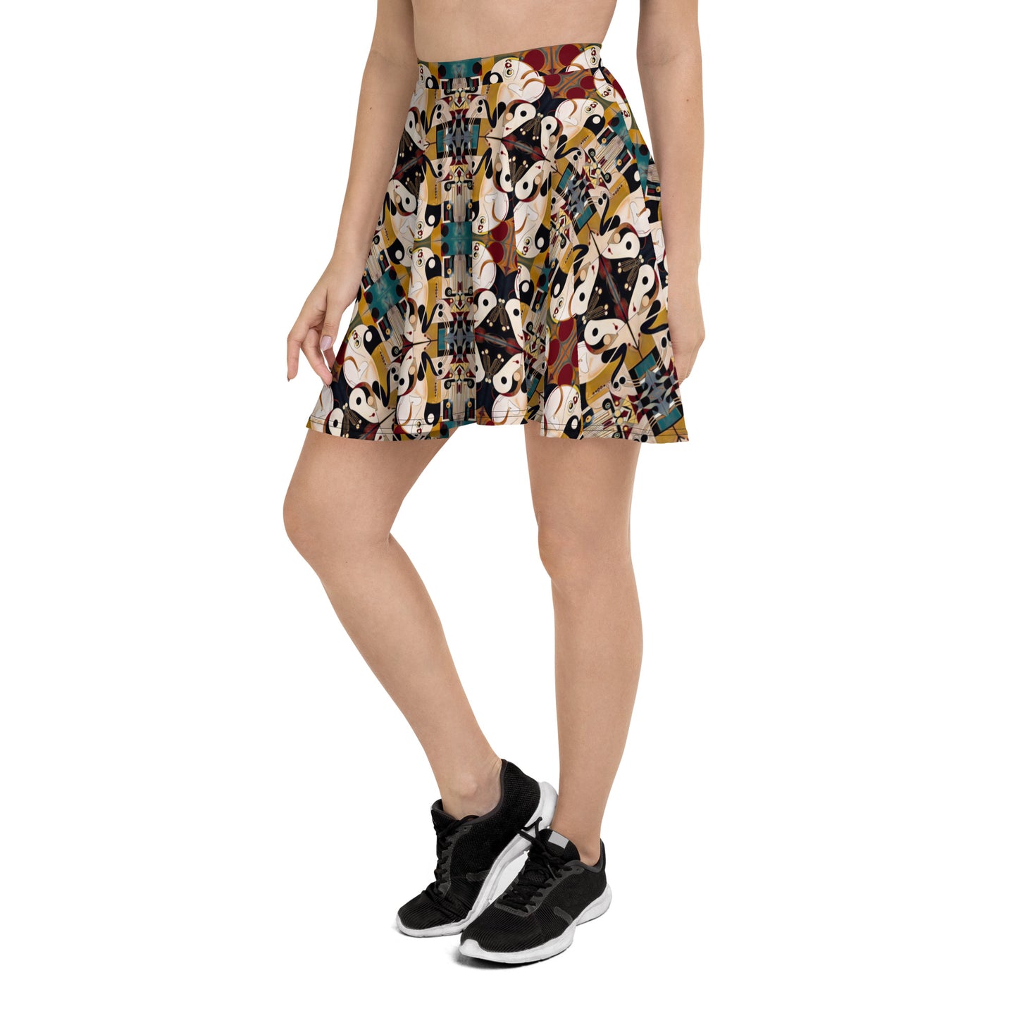 DMV 0335 Chic Boho Skater Skirt