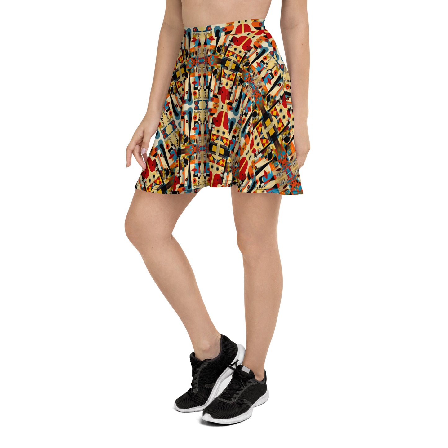 DMV 0850 Chic Boho Skater Skirt