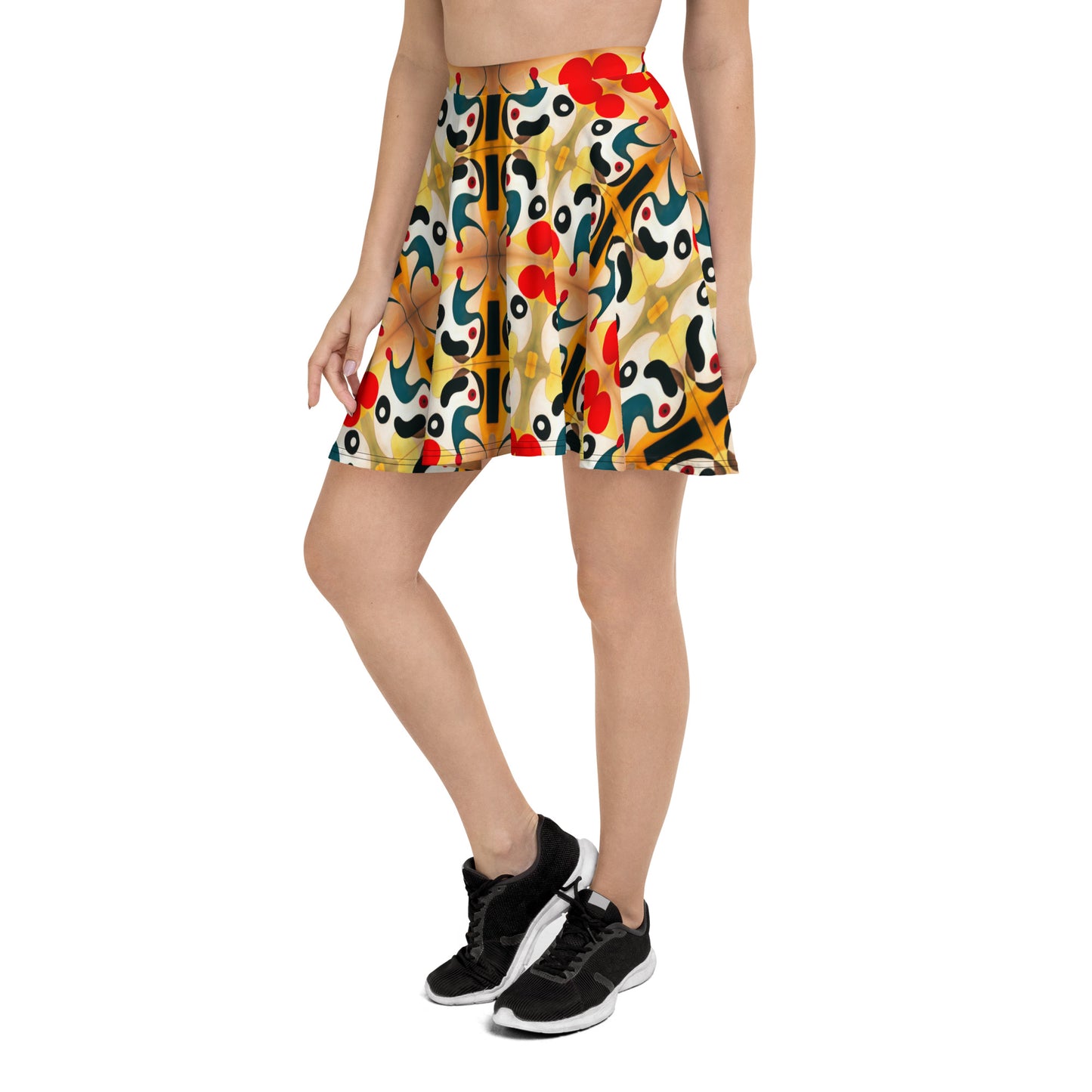 DMV 1005 Vintage Artsy Skater Skirt