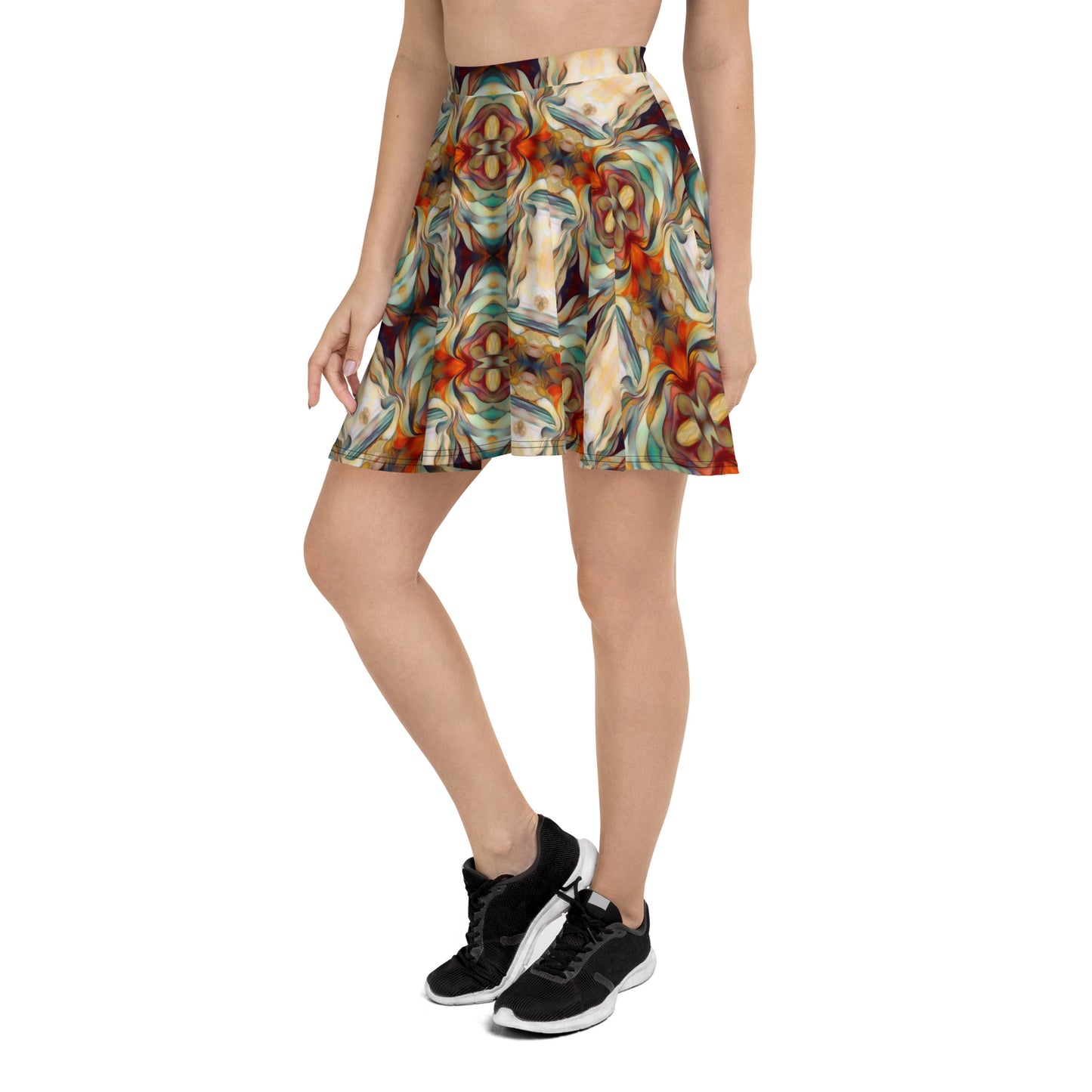 DMV 1435 Chic Boho Skater Skirt