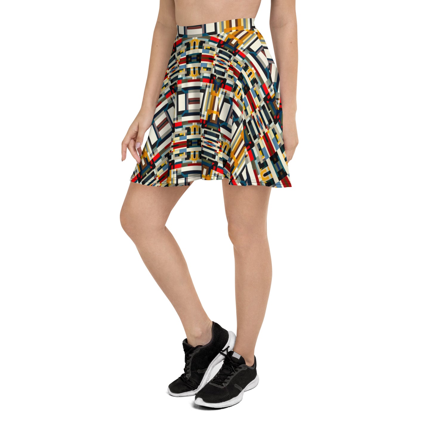 DMV 1848 Geo Boho Skater Skirt