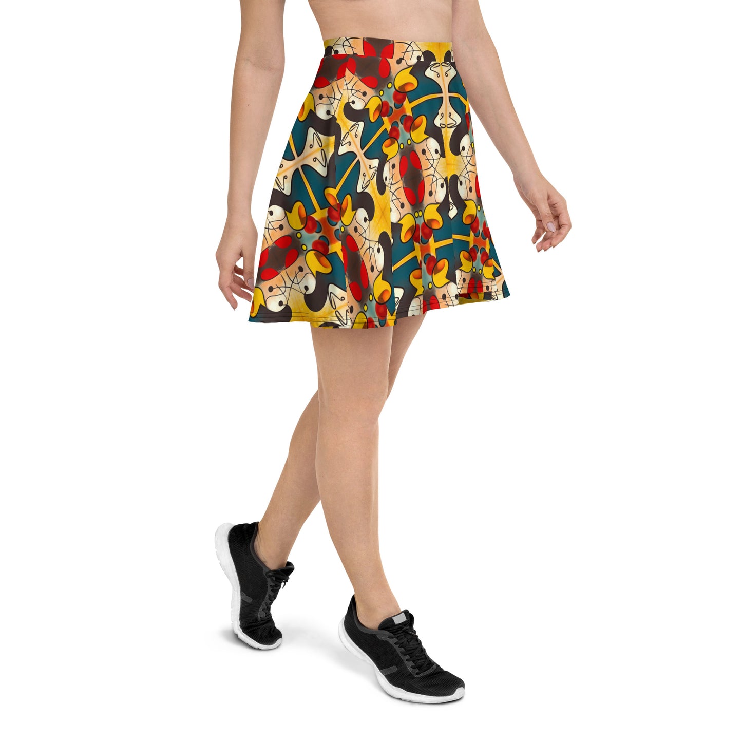 DMV 0281 Vintage Artsy Skater Skirt