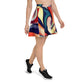 DMV 0277 Abstract Art Skater Skirt