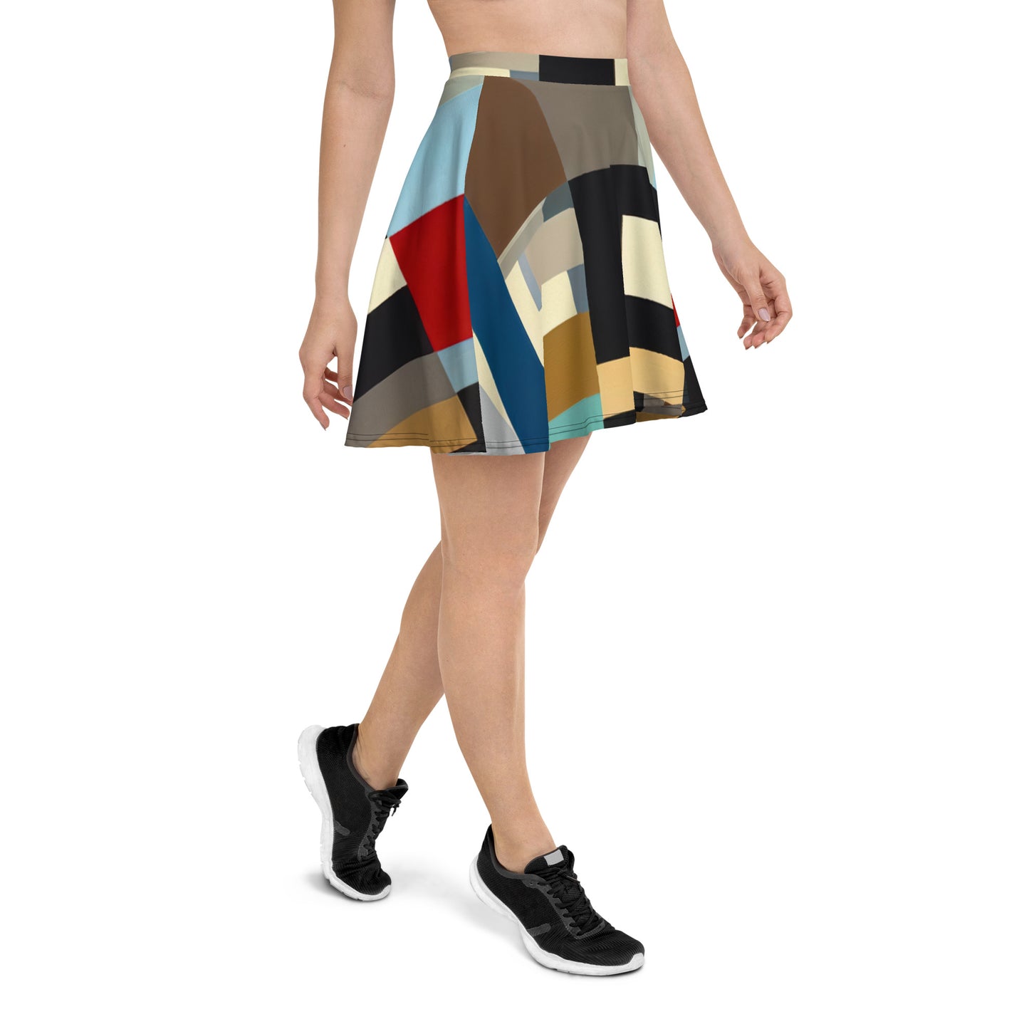 DMV 0008 Abstract Art Skater Skirt