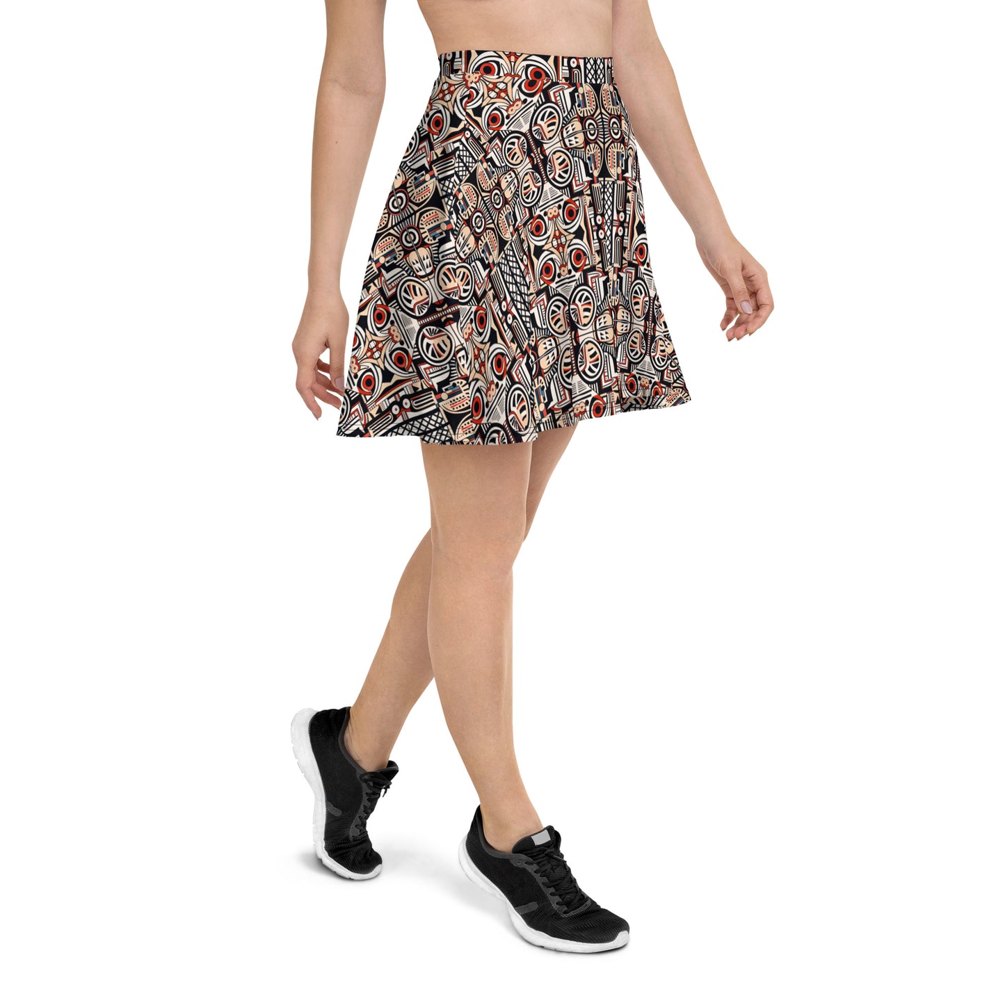 DMV 0274 Chic Boho Skater Skirt