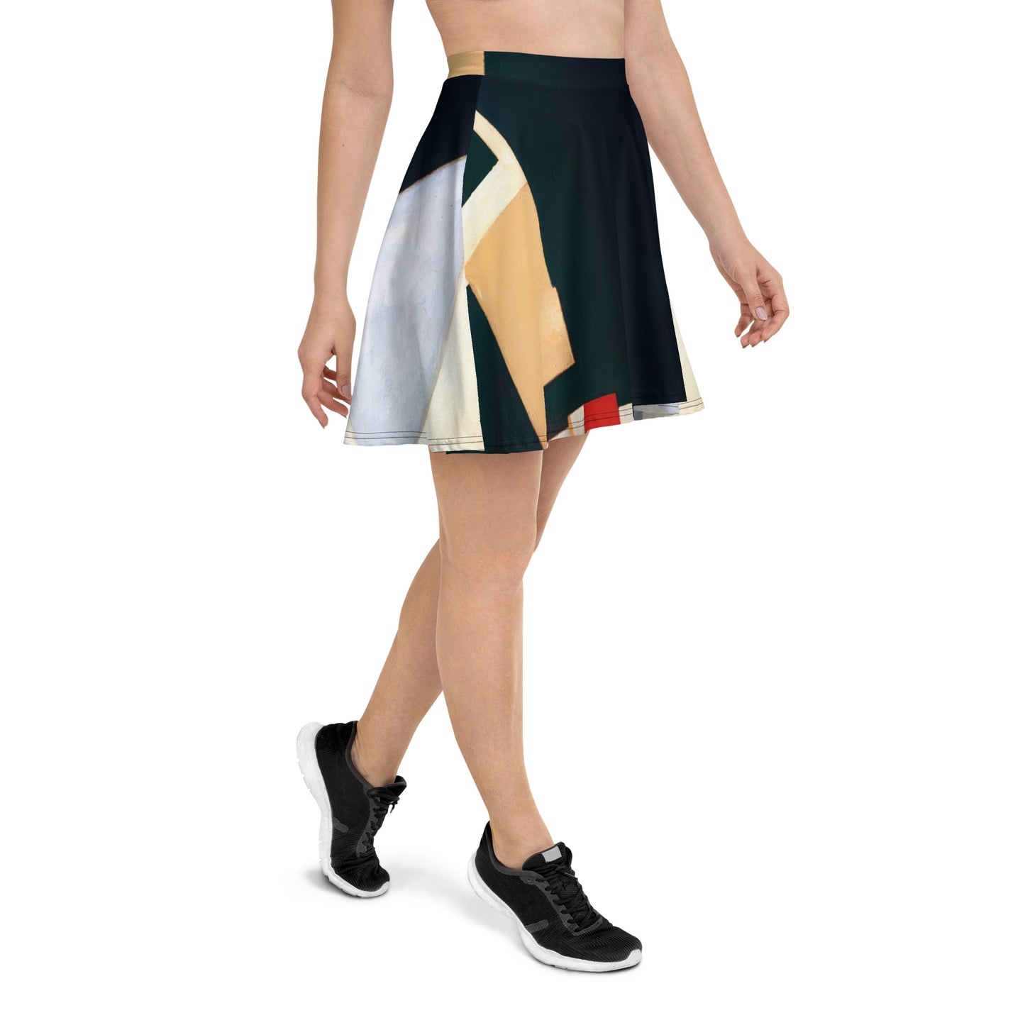 DMV 0223 Abstract Art Skater Skirt