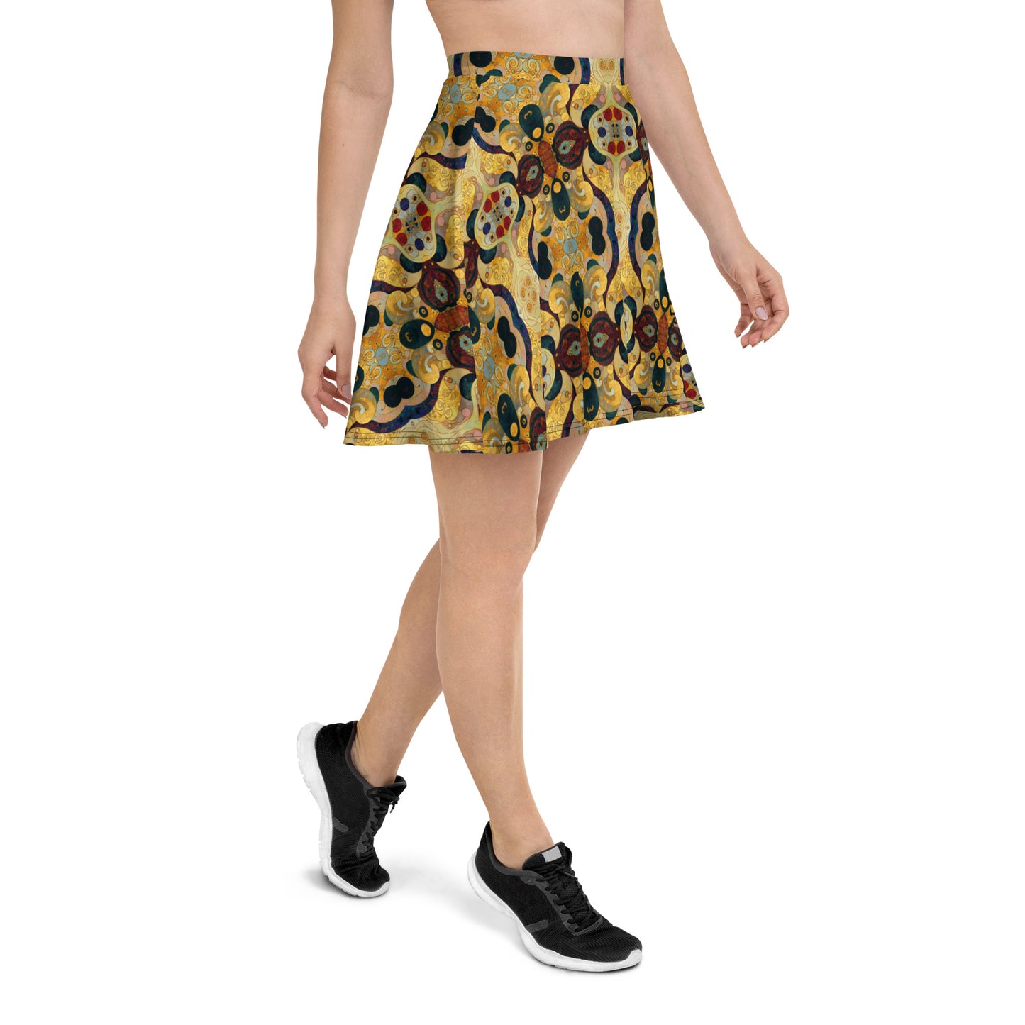 DMV 0407 Chic Boho Skater Skirt