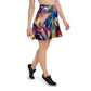 DMV 0308 Abstract Art Skater Skirt