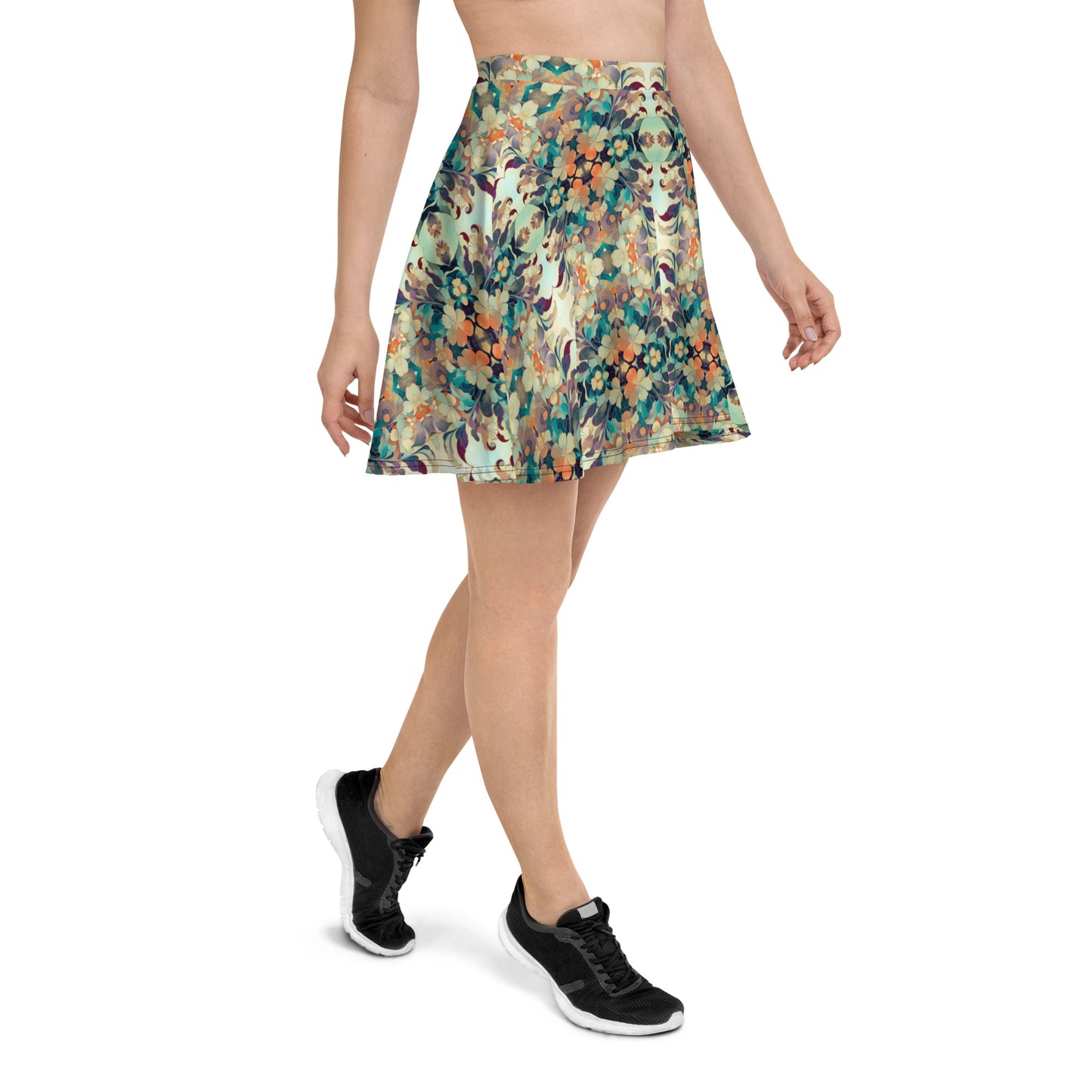 DMV 0408 Chic Boho Skater Skirt