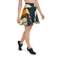 DMV 0433 Abstract Art Skater Skirt