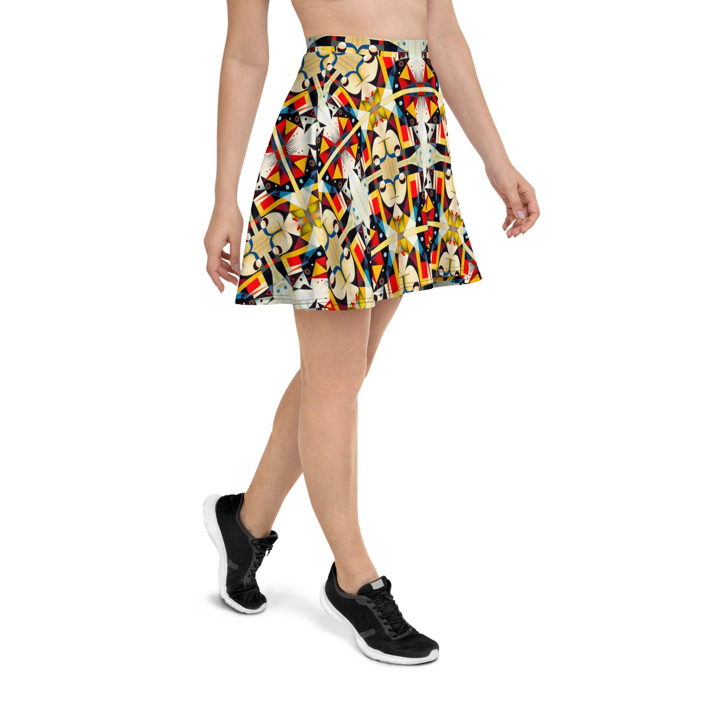 DMV 0517 Chic Boho Skater Skirt