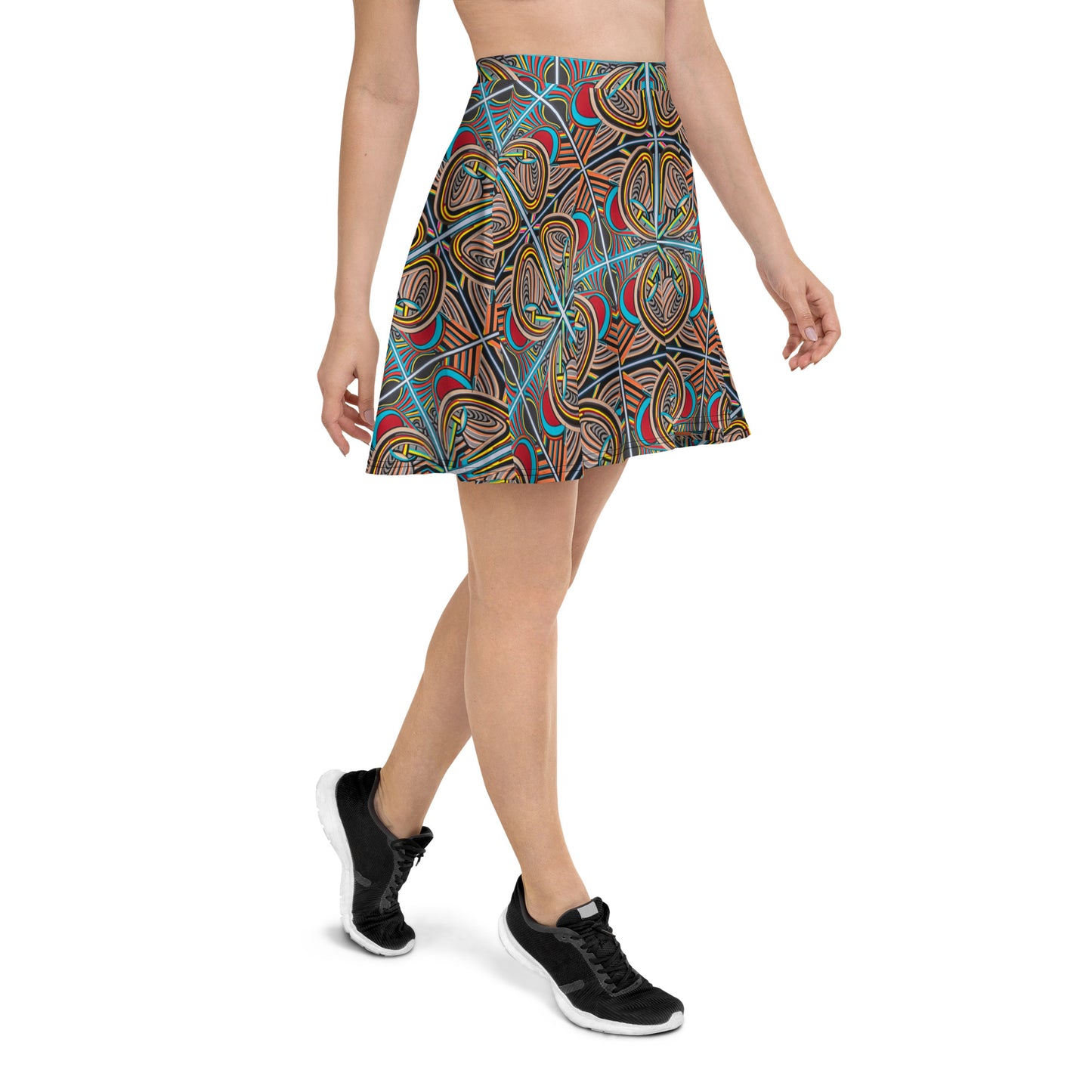 DMV 1021 Conceptual Artsy Skater Skirt