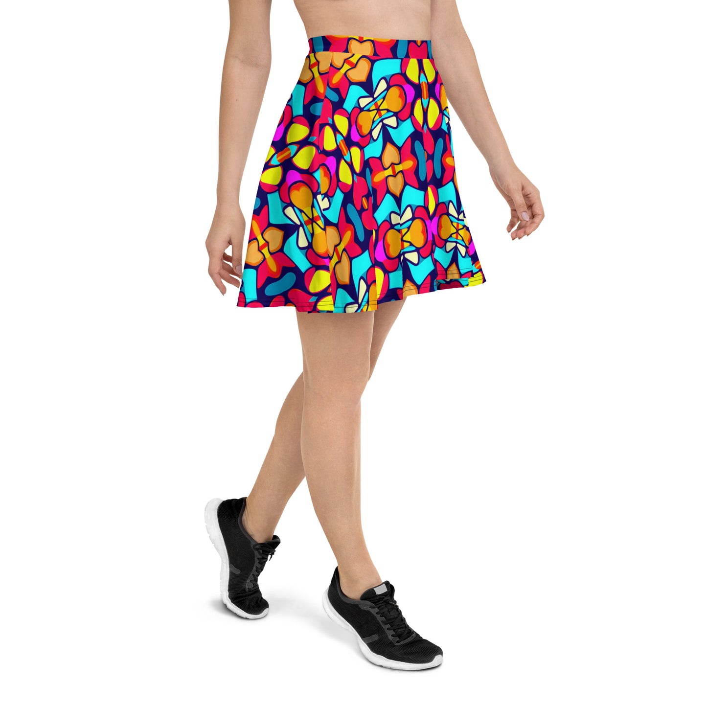 DMV 1311 Vintage Artsy Skater Skirt