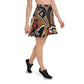 DMV 1591 Retro Art Skater Skirt