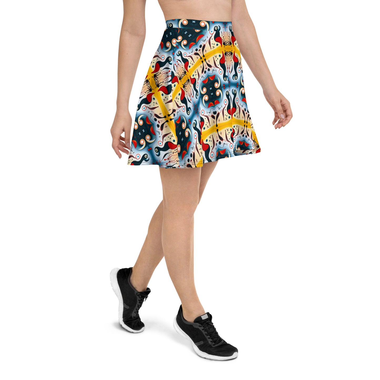 DMV 0807 Vintage Artsy Skater Skirt