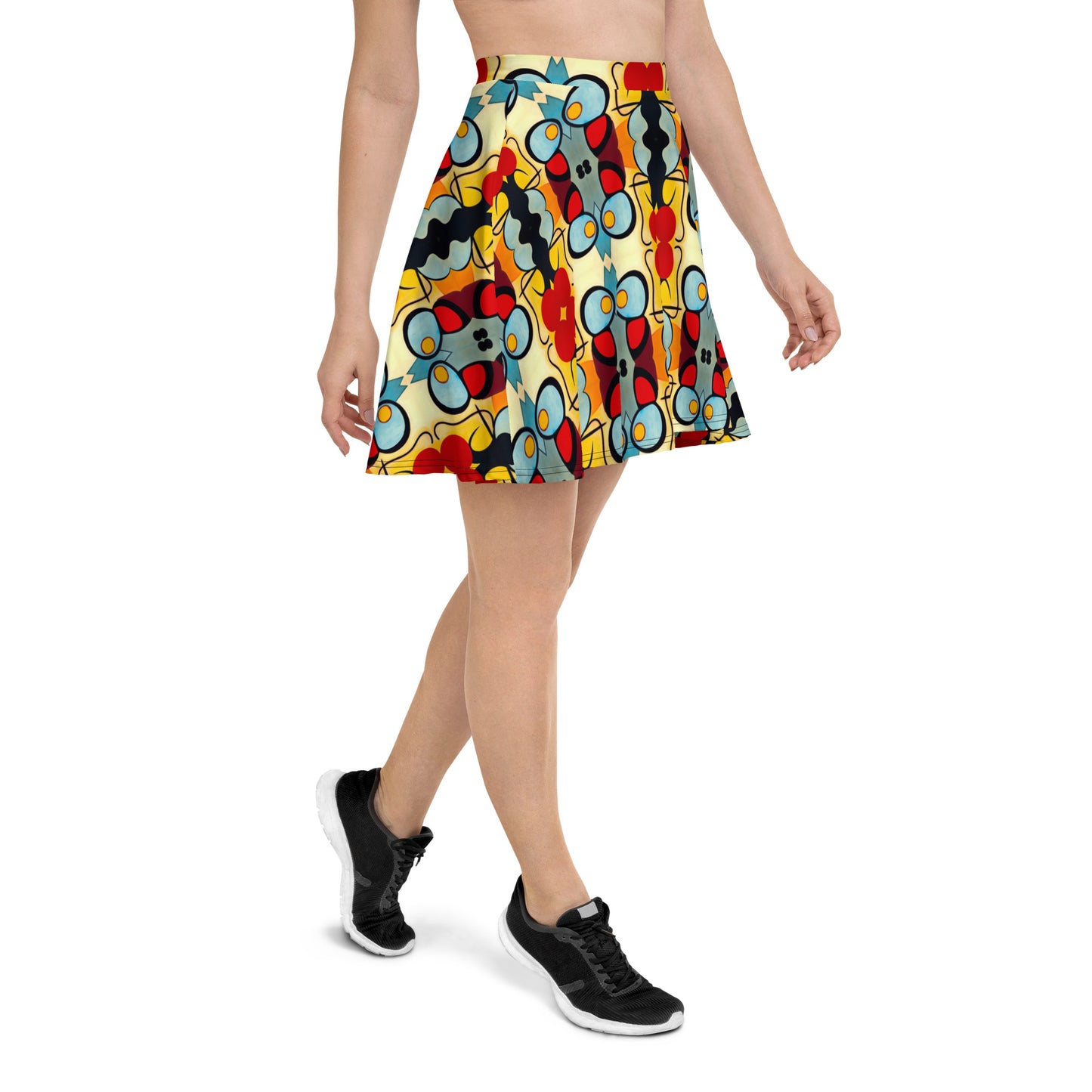 DMV 1135 Vintage Artsy Skater Skirt