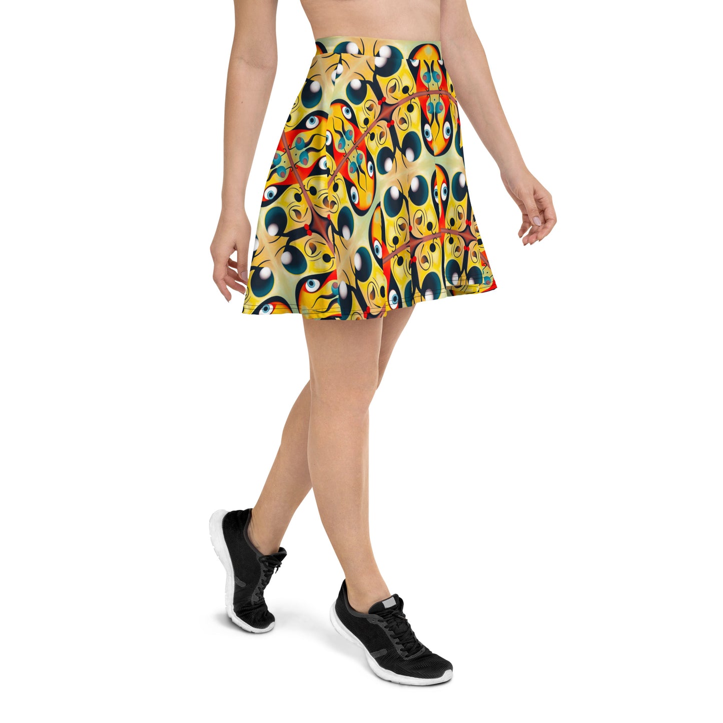 DMV 1476 Vintage Artsy Skater Skirt