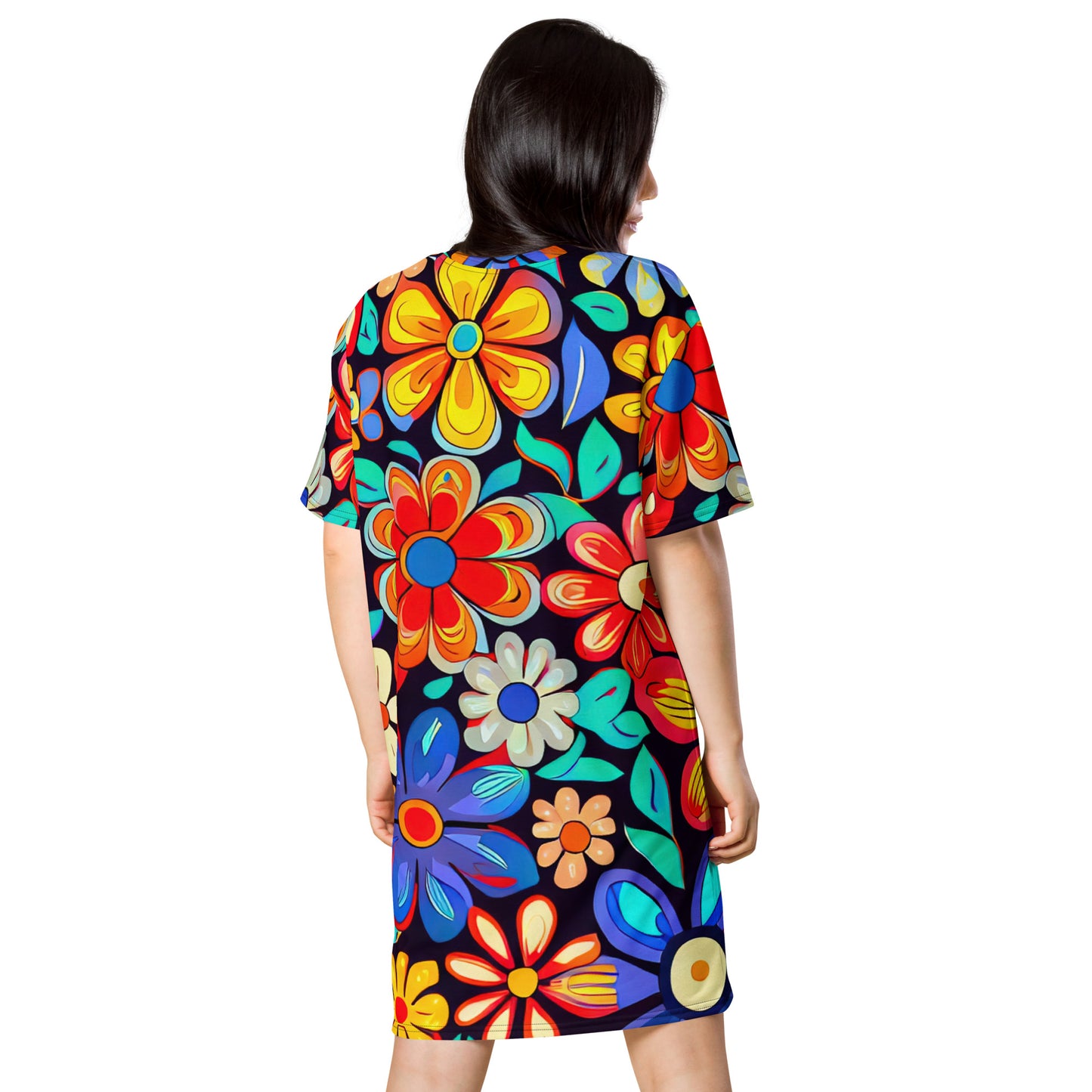 DMV 0257 Floral T-shirt dress