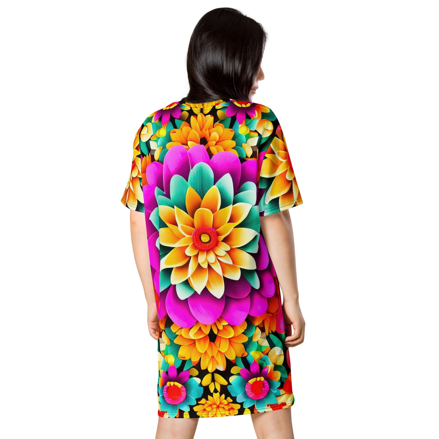 DMV 0250 Floral T-shirt dress