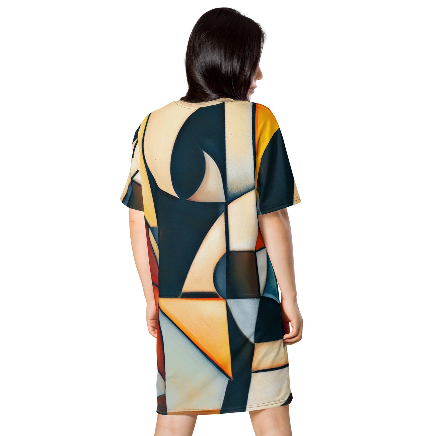 DMV 0433 Abstract Art T-shirt dress