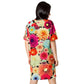 DMV 0424 Floral T-shirt dress