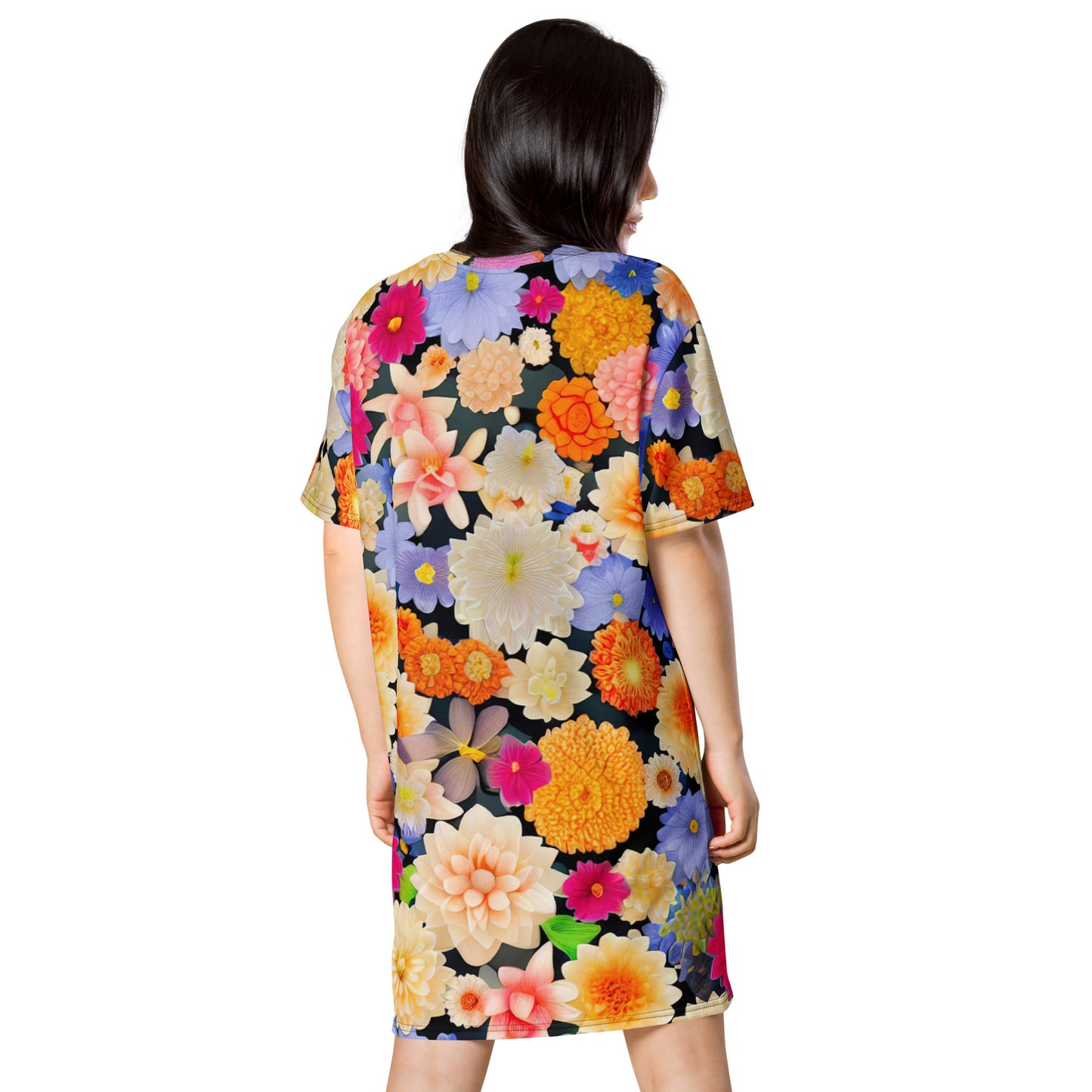 DMV 1675 Floral T-shirt dress