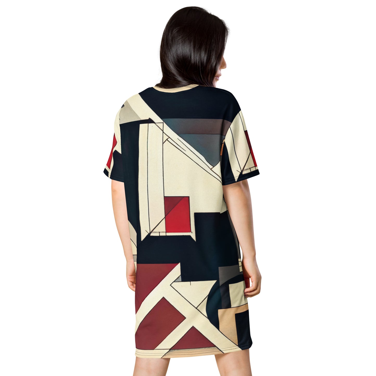 DMV 0886 Abstract Art T-shirt dress