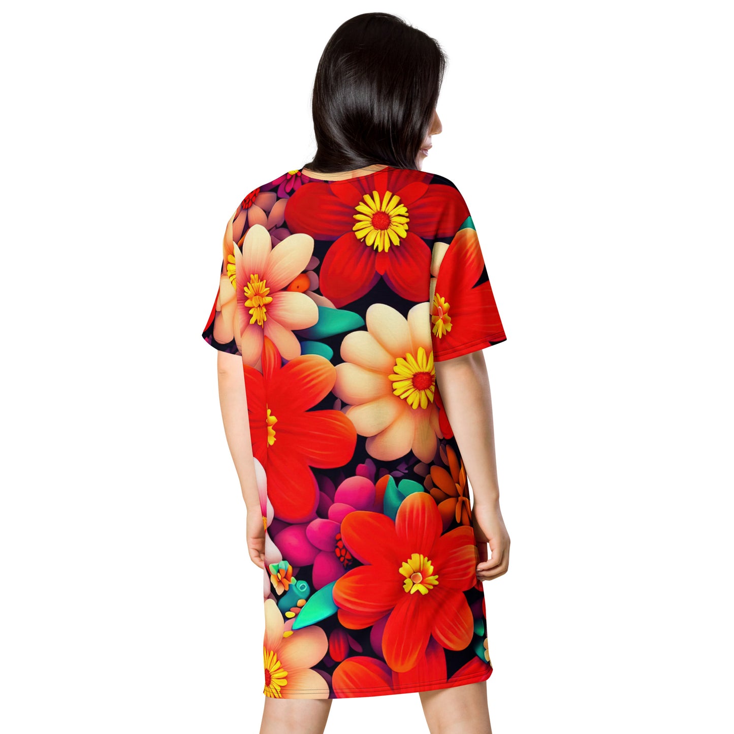 DMV 0324 Floral T-shirt dress