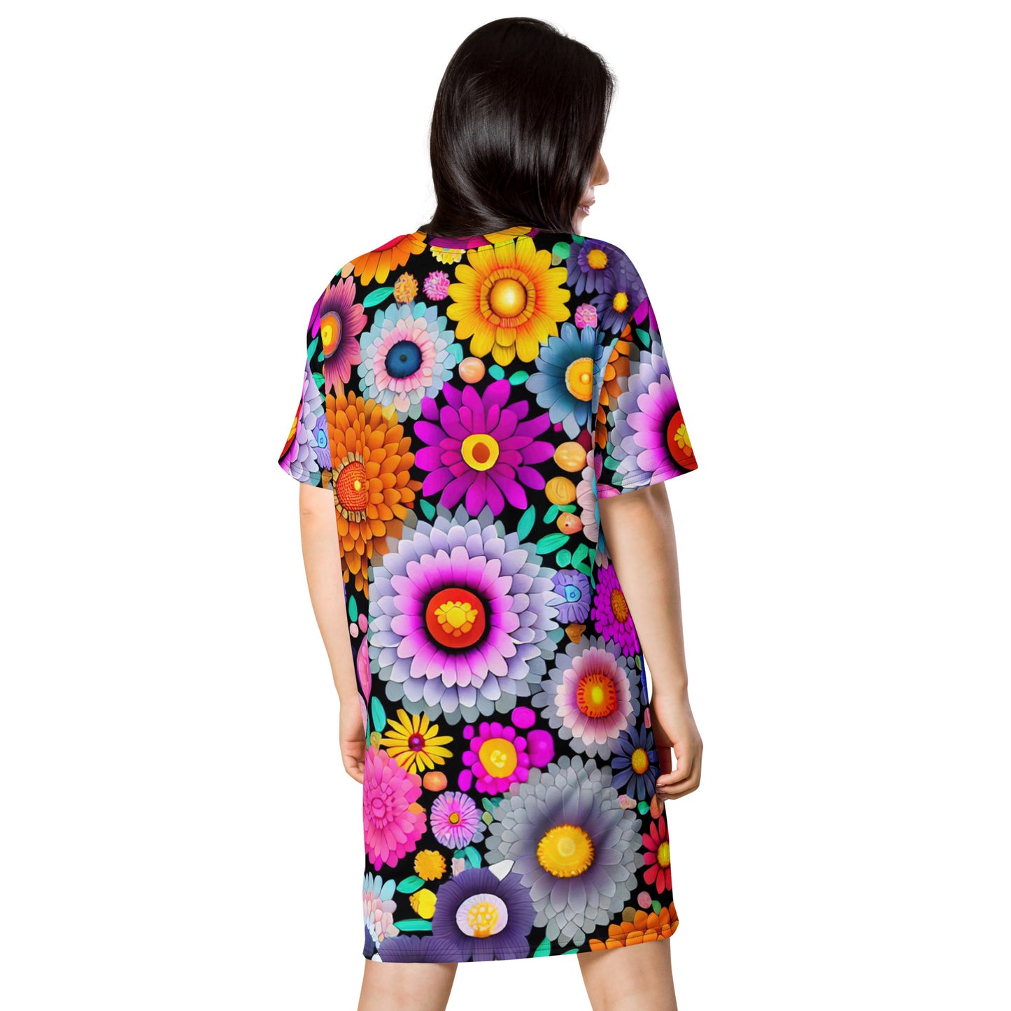 DMV 0667 Floral T-shirt dress