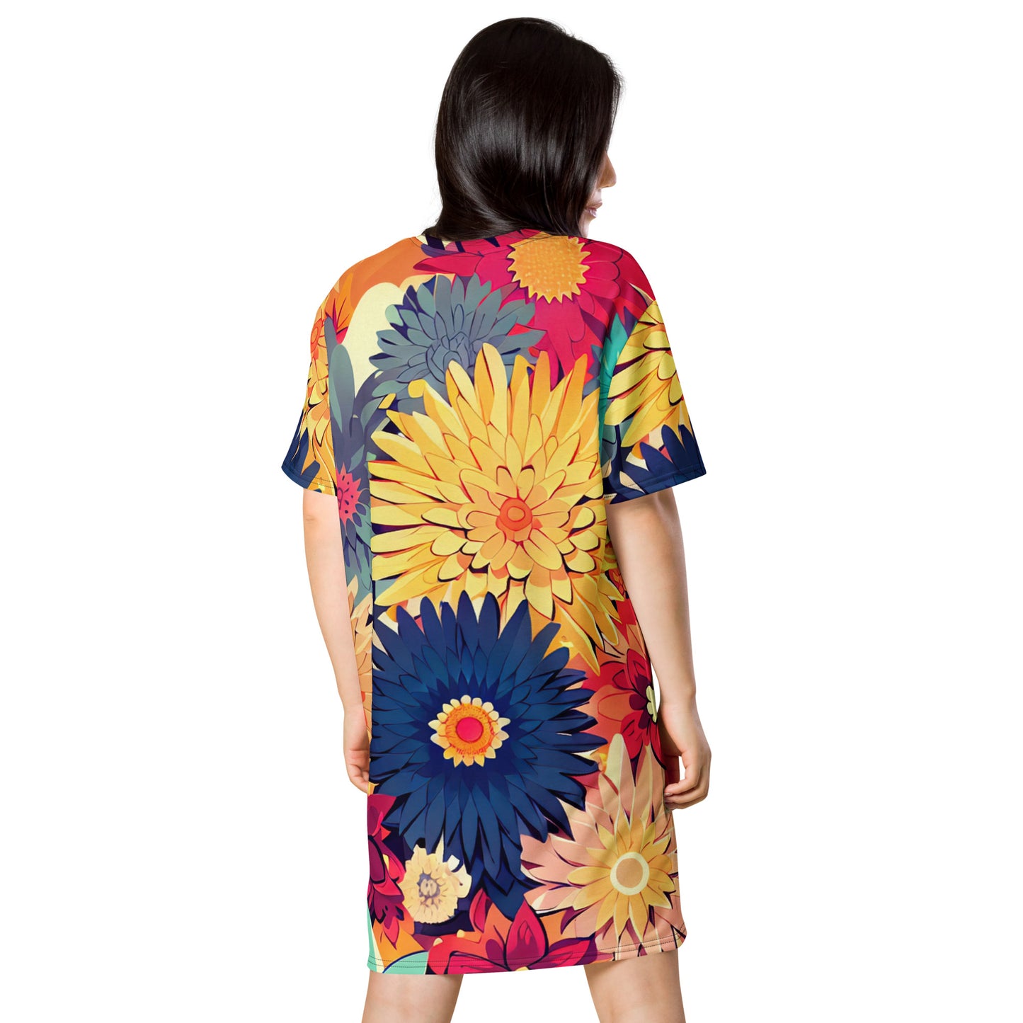 DMV 1327 Floral T-shirt dress