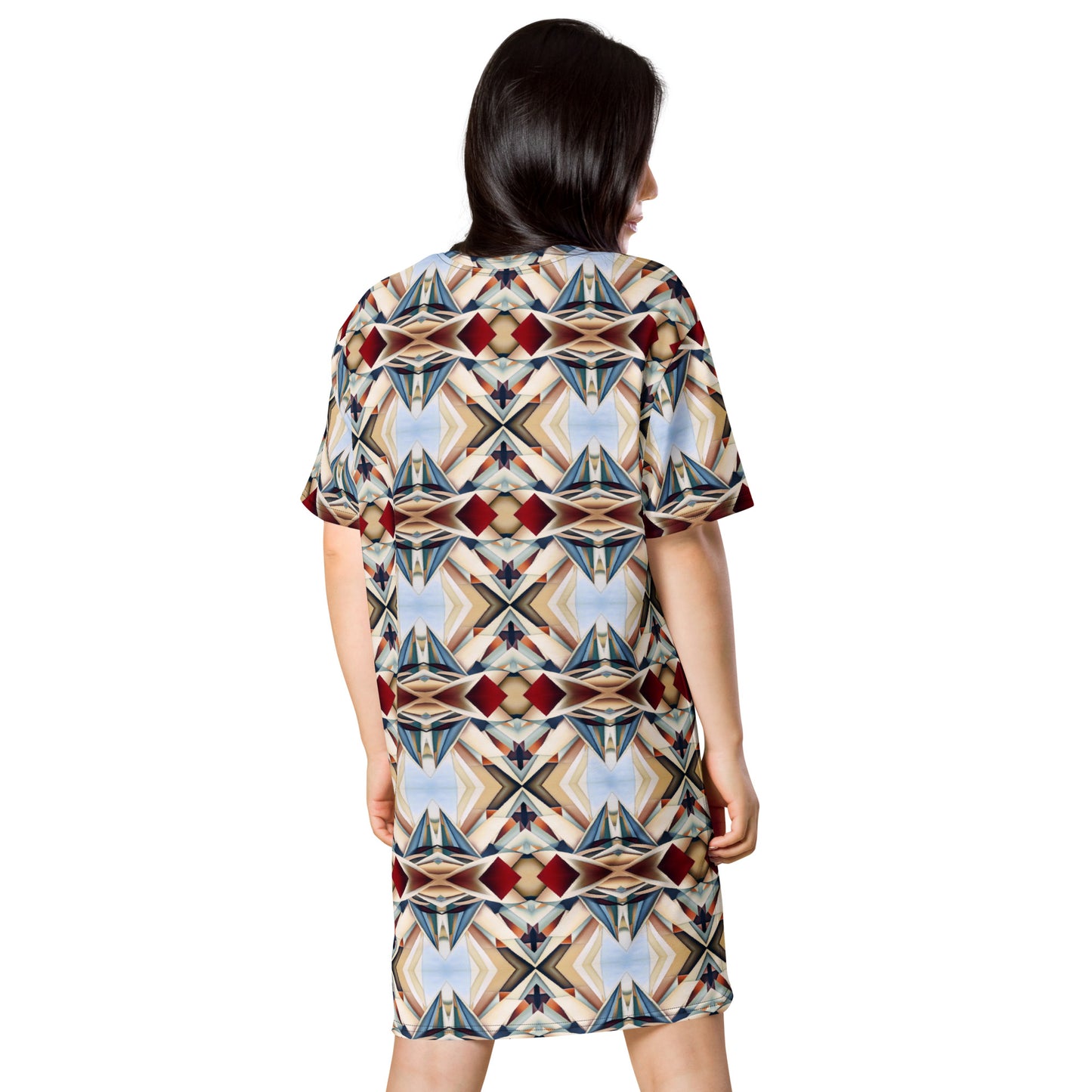 DMV 0889 Geo Boho T-shirt dress