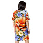 DMV 0694 Floral T-shirt dress