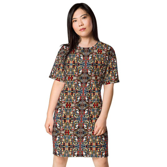 DMV 0283 Chic Boho T-shirt dress