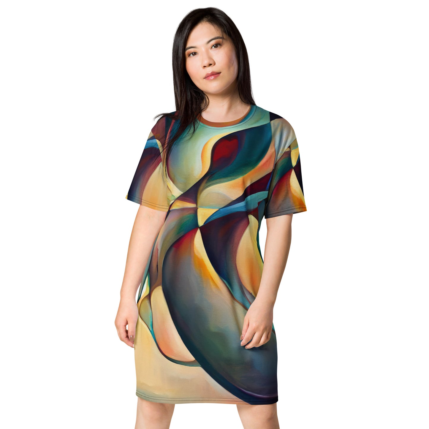 DMV 0243 Abstract Art T-shirt dress