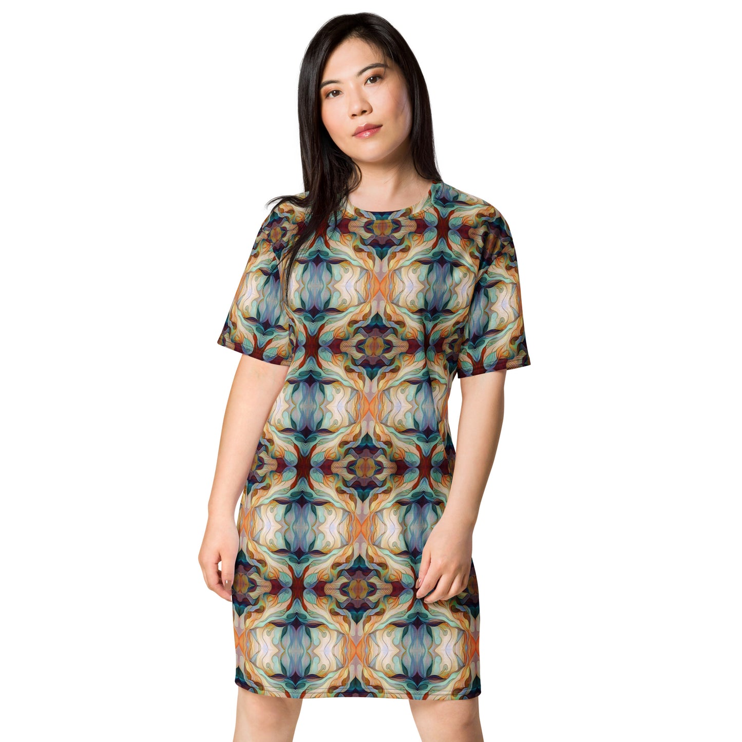 DMV 0273 Chic Boho T-shirt dress