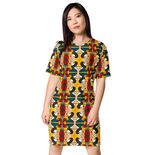 DMV 0281 Vintage Artsy T-shirt dress