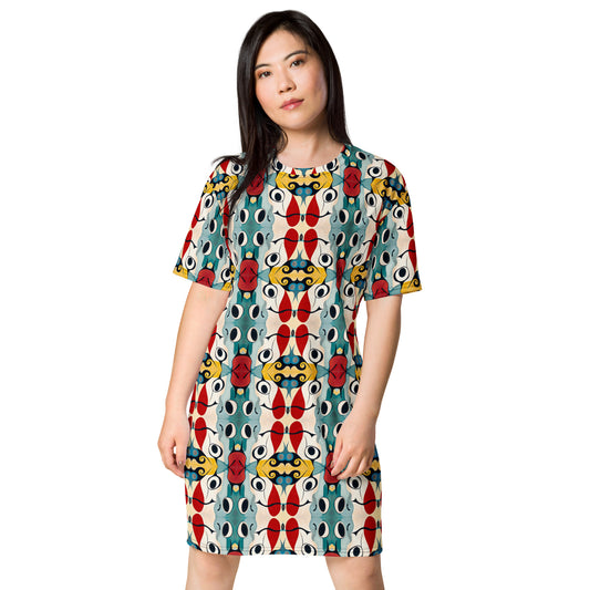 DMV 0230 Vintage Artsy T-shirt dress