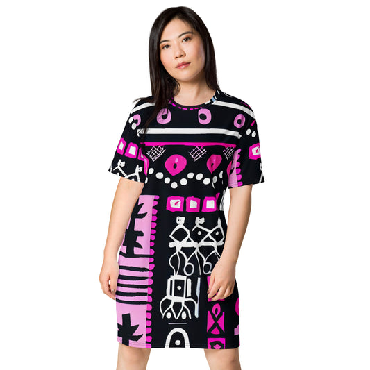 DMV 0026 Boho T-shirt dress