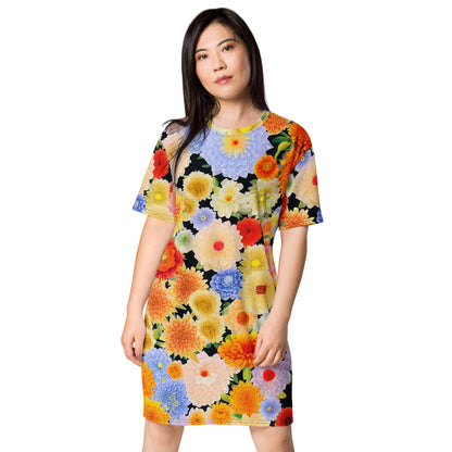 DMV 0004 Floral T-shirt dress