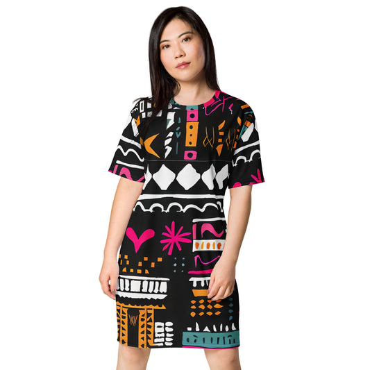 DMV 0011 Boho T-shirt dress