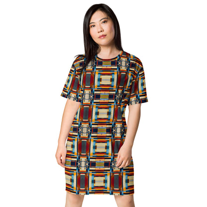 DMV 0244 Geo Boho T-shirt dress