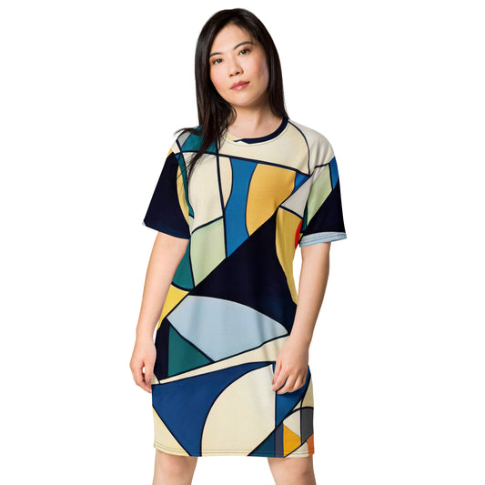 DMV 0227 Abstract Art T-shirt dress