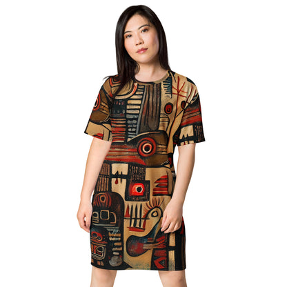 DMV 0256 Retro Art T-shirt dress