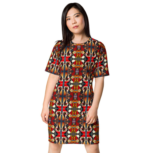 DMV 0208 Chic Boho T-shirt dress